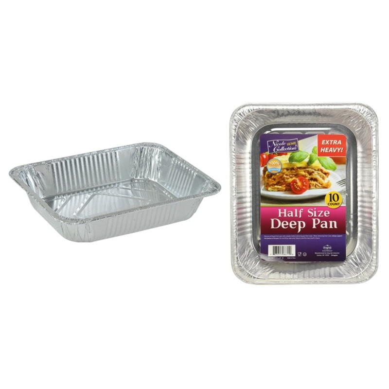 Aluminum Deep Pans – Half Size, 10 Pack