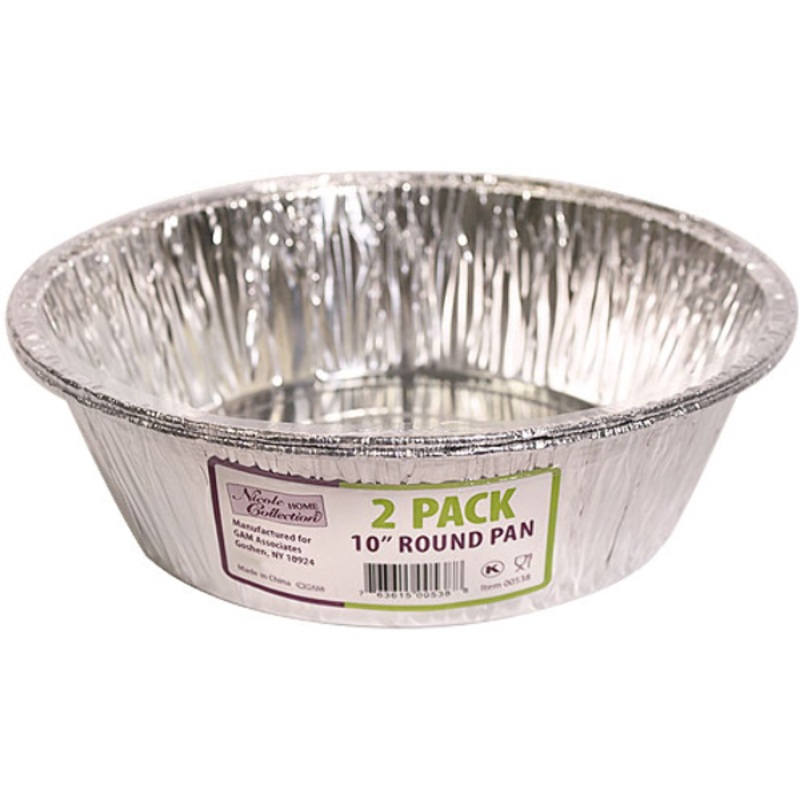 Aluminum Round Pans – 10″, 2 Pack