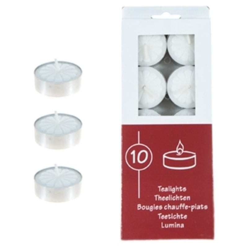 Bulk Unscented Tealight Candles – White, 10 Count