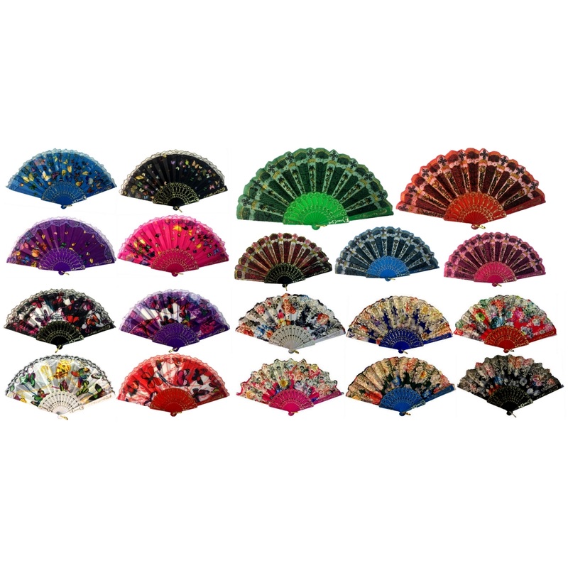 Floral Hand Fans – Assorted