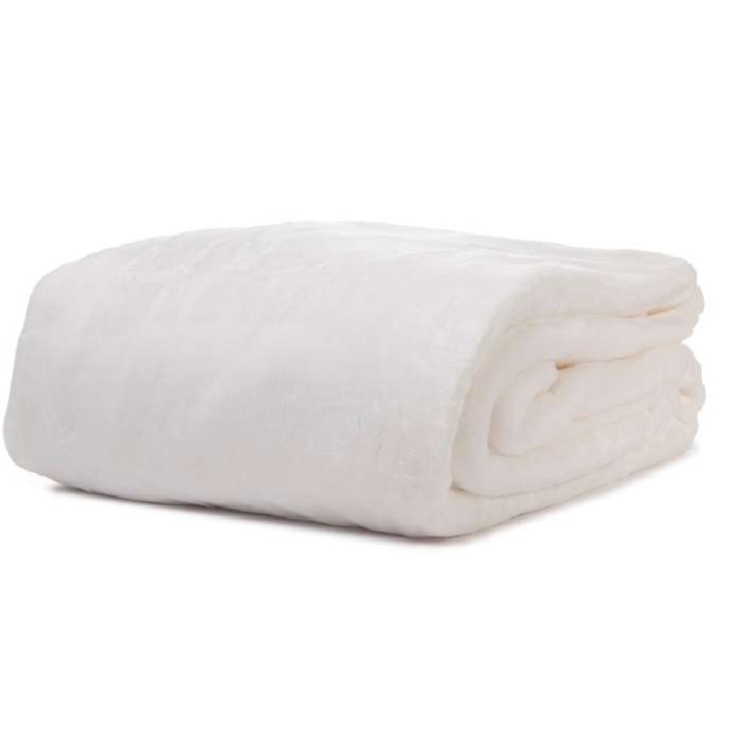 Golden Gem Blankets, White, Queen