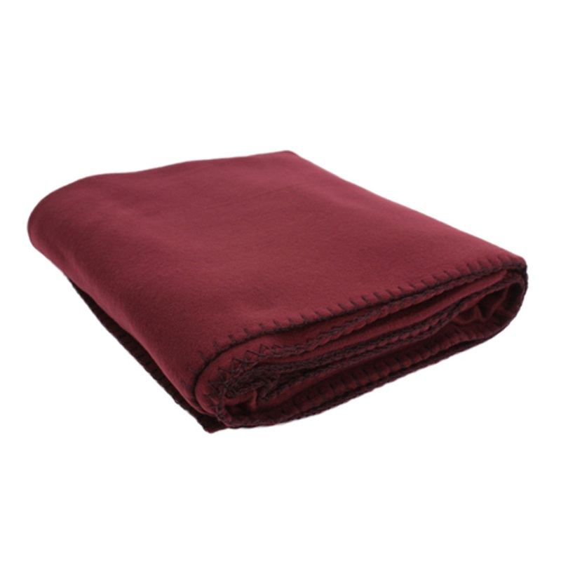 Polar Fleece Throw Blankets – Burgundy, 50″ x 60″, 240-300 GSM