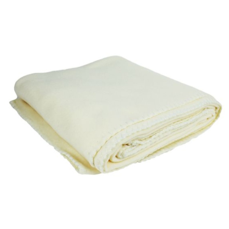 Polar Fleece Throw Blankets – Cream, 50″ x 60″, 240-300 GSM