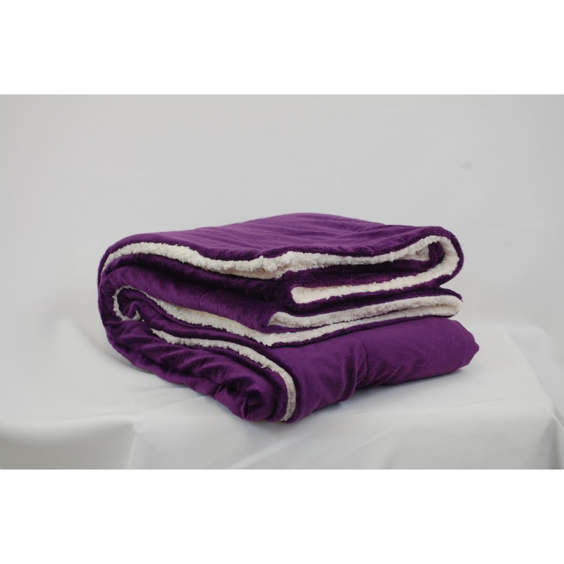 Sherpa Blankets – Plum, 50″ x 60″