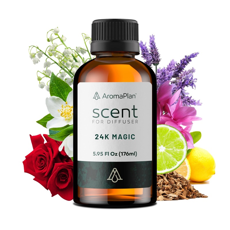 AromaPlan Hotel Collection 24K Magic | Natural & Vegan Aroma Scents – Diffuser Oil Blends for Aromatherapy | Essential Oil Diffuser Fragrance Luxury Hotel Inspired Diffuser Oils W Hotel 6 Oz 176ml