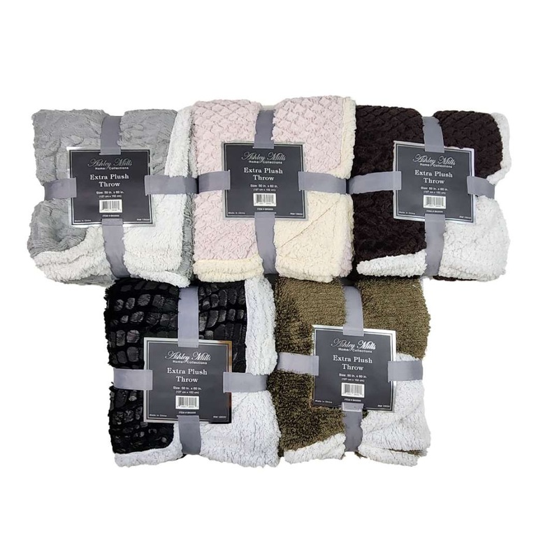 Extra Plush Throw Blanket, 50×60
