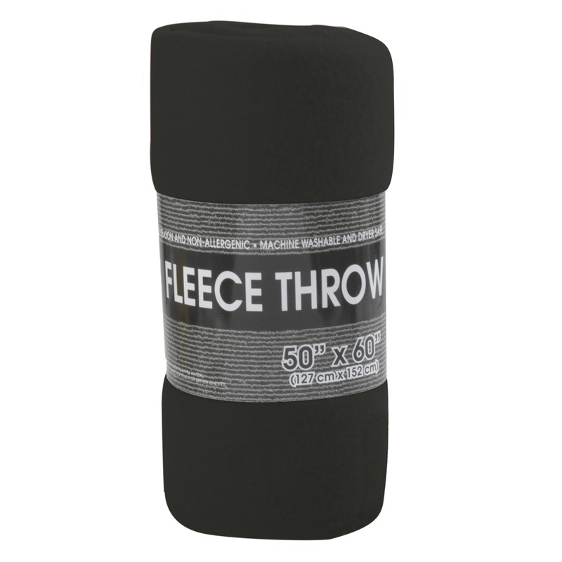 Fleece Blankets – Black, 50″ x 60″