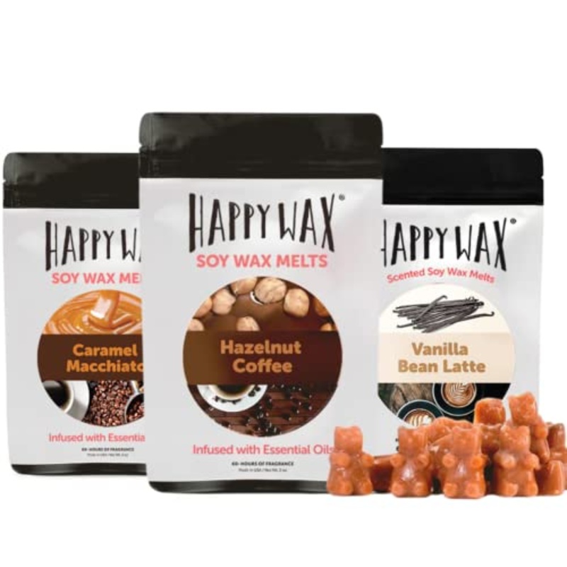 Happy Wax Coffee Mix Scented Natural Soy Wax Melts  8 Oz. of Scented Wax Melts, Made in USA Coffee Mix 6 oz