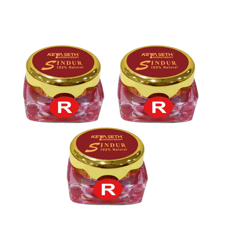 Keya Seth Aromatherapy Sindur Dust Red Red 3 g (Pack of 3) Pack of 3 Red