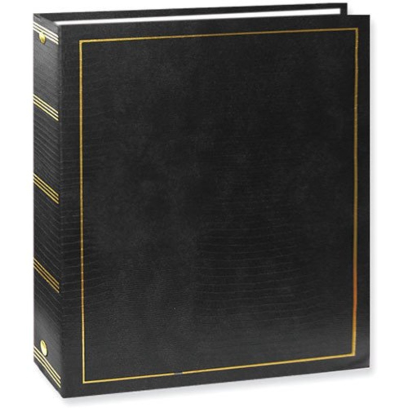 Photo Albums Magnetic 3-Ring with 100 Pages, 8.25″ x 10.5″, Black Color