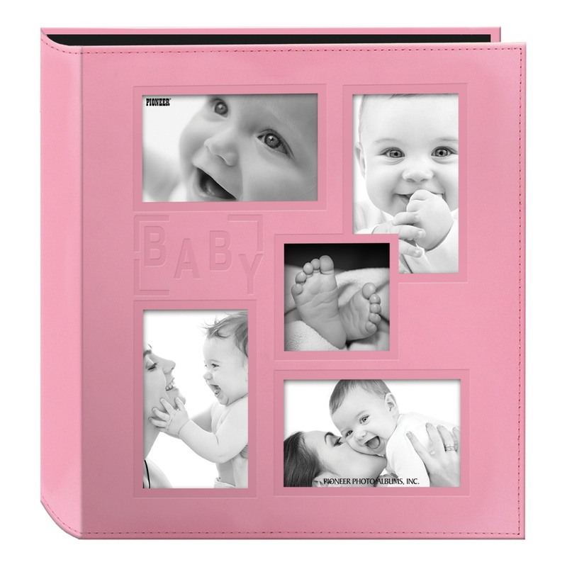 Pioneer Photo Albums 5COL-240B Pink Photo Album Baby Pink