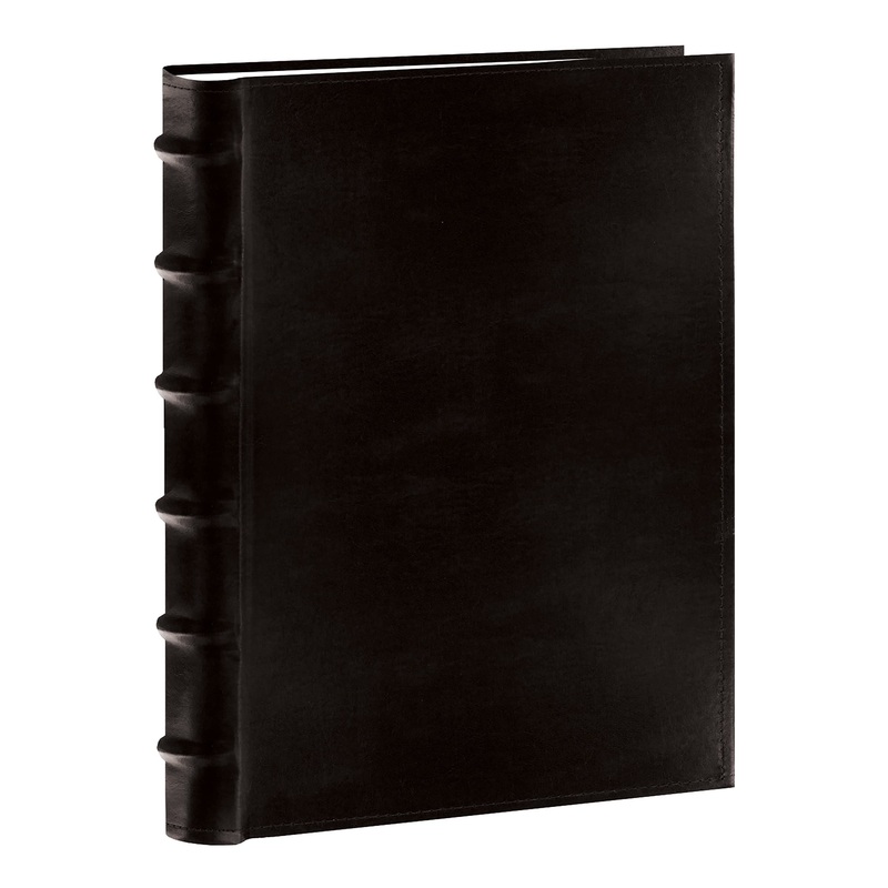 Pioneer Sewn Bonded Leather BookBound Bi-Directional Photo Album, Holds 300 4×6″ Photos, 3 Per Page. Color: Black. Black Photo Album