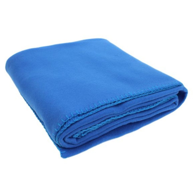 Polar Fleece Throw Blankets – Blue, 50″ x 60″, 240-300 GSM