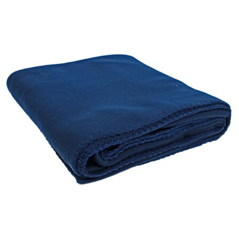 Polar Fleece Throw Blankets – Navy, 50″ x 60″, 240-300 GSM