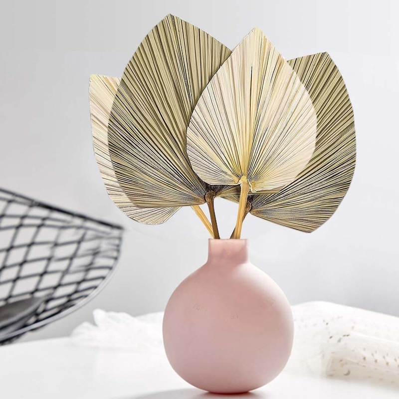 4 PCS Natural Dried Palm Leaves Decor – Dry Palm Leaves Rustic Home Decor and Boho Room Decor – Dried Palms for Boho Home Decor Farmhouse – Vase Fillers Home Boho Wall Decor