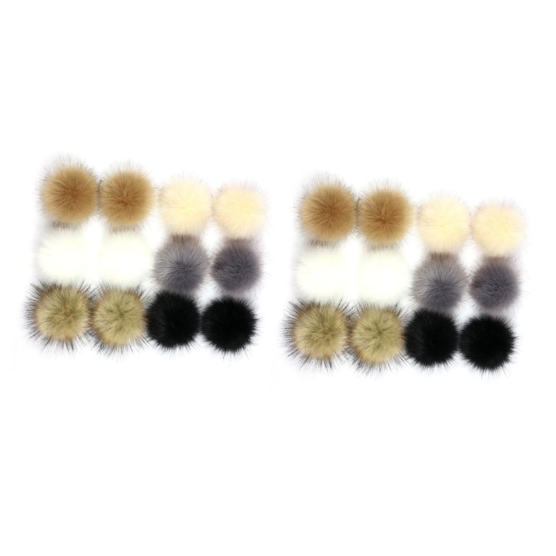 Alipis Earflap 24 Pcs Bag Charms Bag Scarf for Handbags Stuffed Pompom Ball Scarf Pompom Ball Christmas Accessories As Shownx2pcs mediumx2pcs