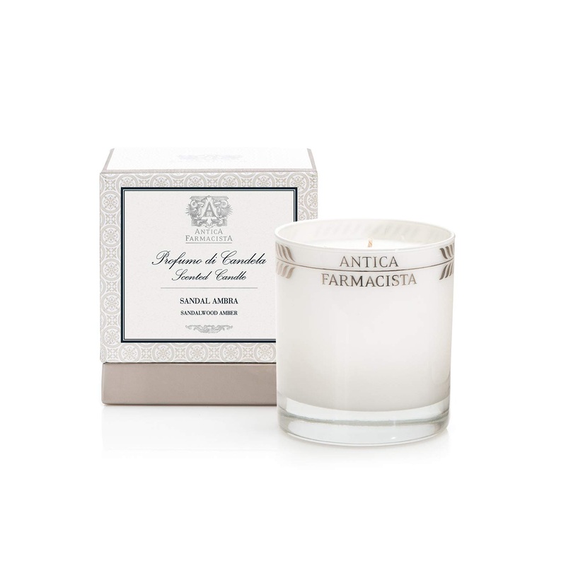 Antica Farmacista Platinum Round Candle Sandalwood Amber