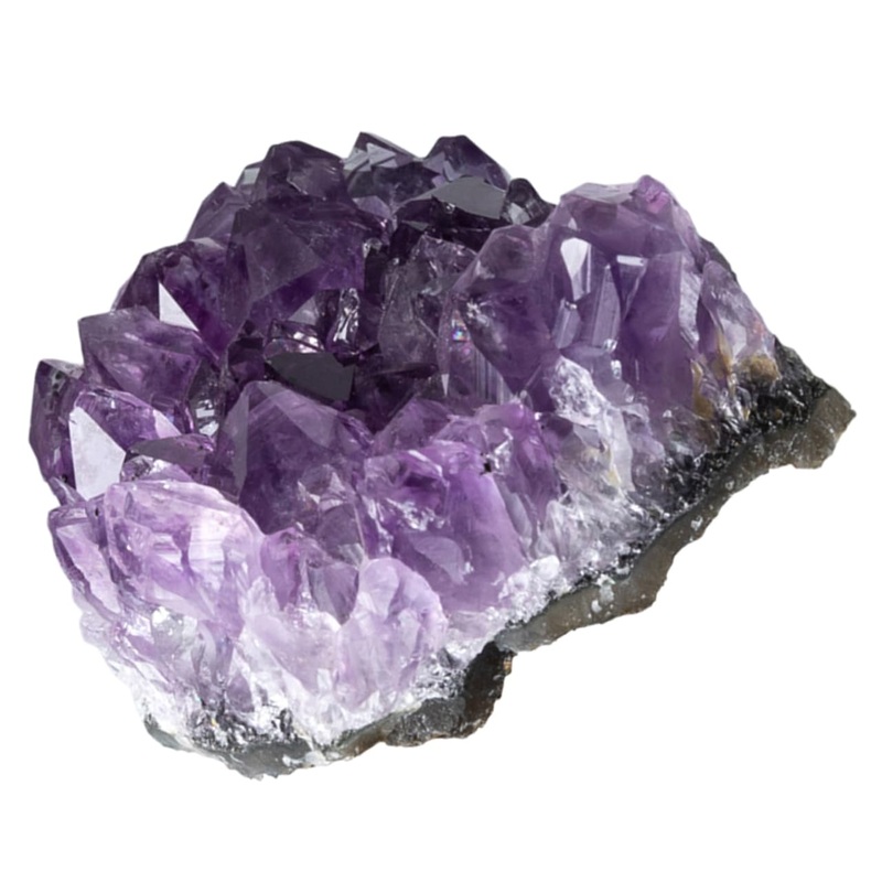 FOMIYES 3pcs Natural Crystal Cluster Crystal Cluster Adornment Purple Decor Artwork Unique Natural Minerals
