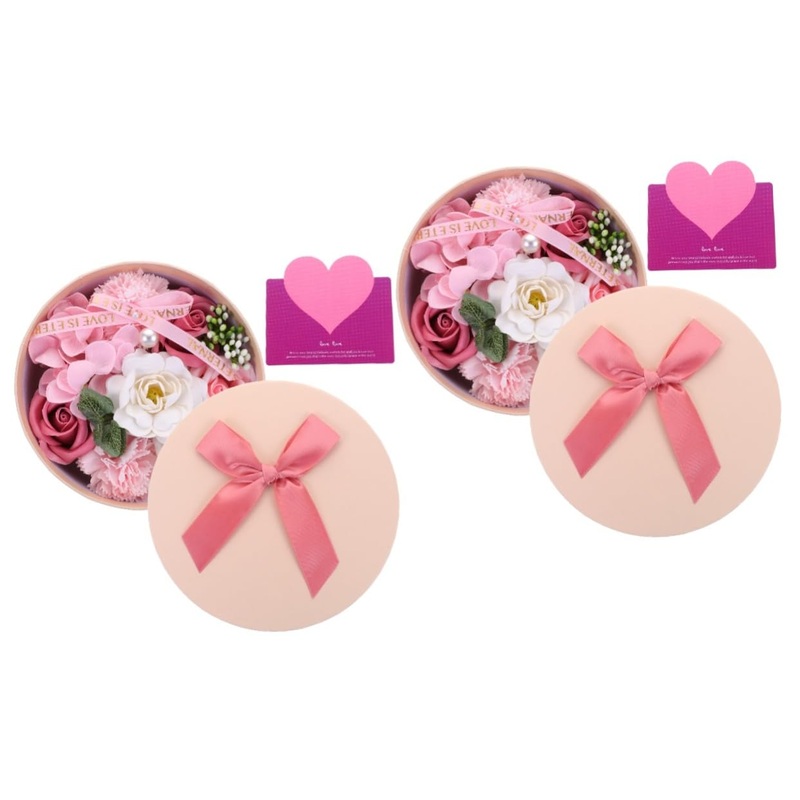 FRCOLOR 2 Boxes preserved flower decoration faux indoor plants houseplant faux floral mothers day soap flower scented bath soap flowers mothers soap flowers artificial soap flower