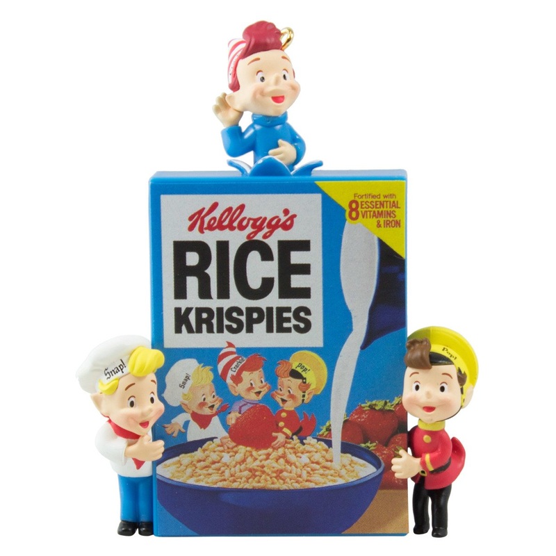 Hallmark 2016 Christmas Ornament Snap, Crackle & Pop Rice Krispies Cereal Ornament