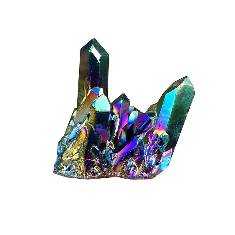 Jewellery Irregular Natural Colorful Rainbow Quartz Crystal Cluster Crystal Ore Rock Minerals Geode Specimen Home Decor Specimen