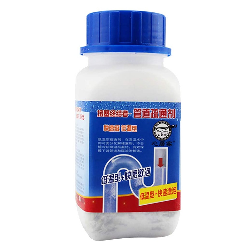 MarryLee 268g Drain Cleaner Agents Powerful Foaming Sterilizes and Deodorizes Clogged Pipes for Toilet Bowl Kitchen Bath Washroom (White)