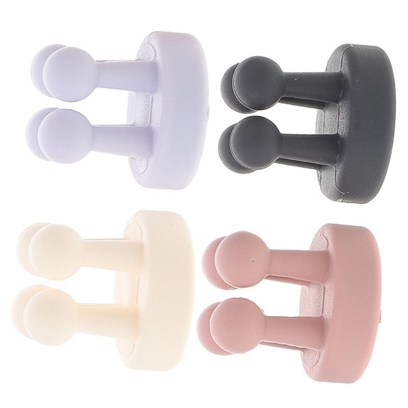 Mikinona 4pcs Nail- Seamless Hook Towel Hook Razor Holder Hook for Wall Bathroom Wall Hooks