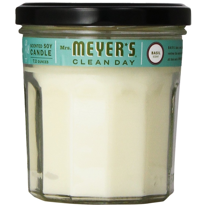 Mrs. Meyer’s Soy Candle, Basil, 7.2-Ounce Glass Jars (Pack of 6) Basil 7.2 Ounce (Pack of 6)