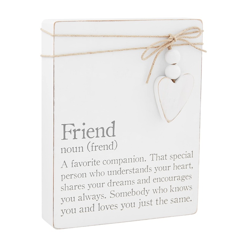 Mud Pie Friend Definition Plaque 7 1/2″ x 6″