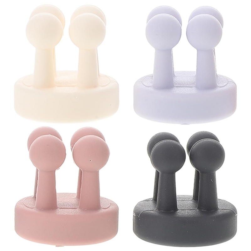 WOONEKY 4pcs Nail- Seamless Hook Towel Hook Wall Hooks for Hanging Wall Hangers Hanging Hooks