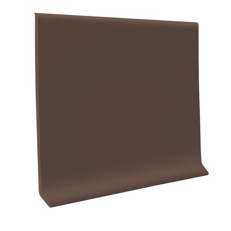 ROPPE 700 Series Burnt Umber 4 in. x 1/8 in. x 120 ft. Thermoplastic Rubber Wall Cove Base Coil C40C72P194