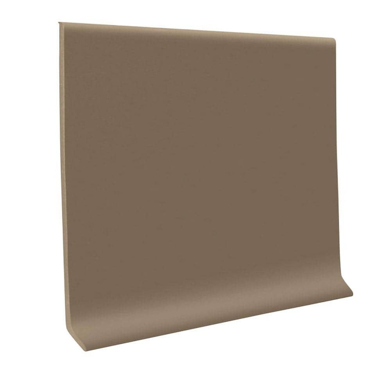 ROPPE Color Fawn 0.080 in. T x 4 in. W x 4 ft. L Dryback Vinyl Covebase H140C5P140
