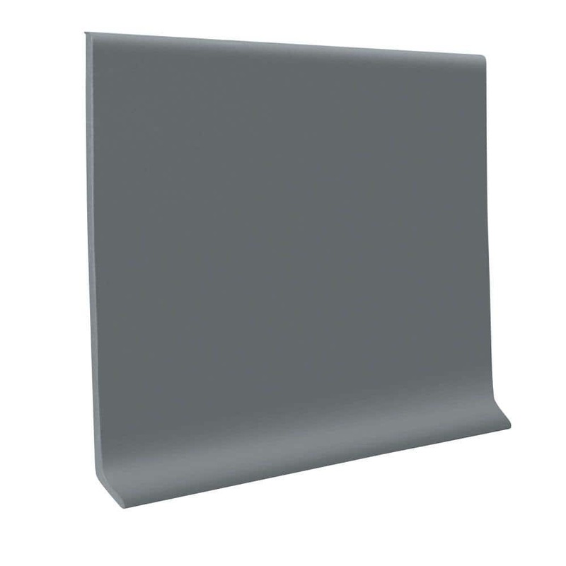 ROPPE Dark Gray 4 in. x 120 ft. x 1/8 in. Vinyl Wall Cove Base Coil C40C83P150