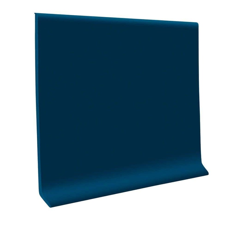 ROPPE Deep Navy 4 in. x 1/8 in. x 48 in. Vinyl Wall Cove Base (30-Pieces) 40C83P139