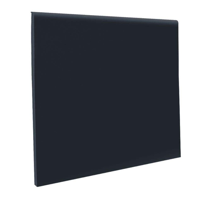 ROPPE Pinnacle Black 4 in. x 48 in. x 0.125 in. Rubber Toeless Wall Cove Base (30-Pieces) 40NR1P100