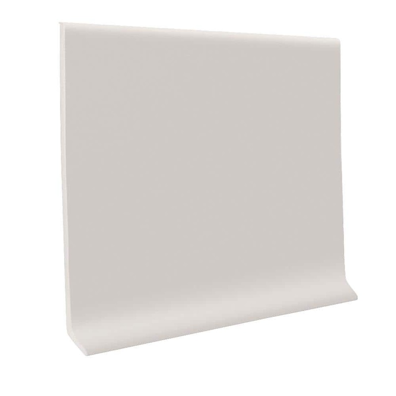 ROPPE Pinnacle Rubber Natural 4 in. x 1/8 in. x 48 in. Wall Cove Base (30-Pieces / carton) 40CR3P122