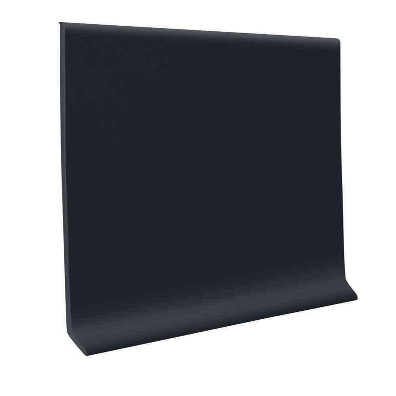 ROPPE Self-Stick Black 4 in. x 20 ft. x 0.080 in. Vinyl Wall Cove Base Coil HC40C51S100
