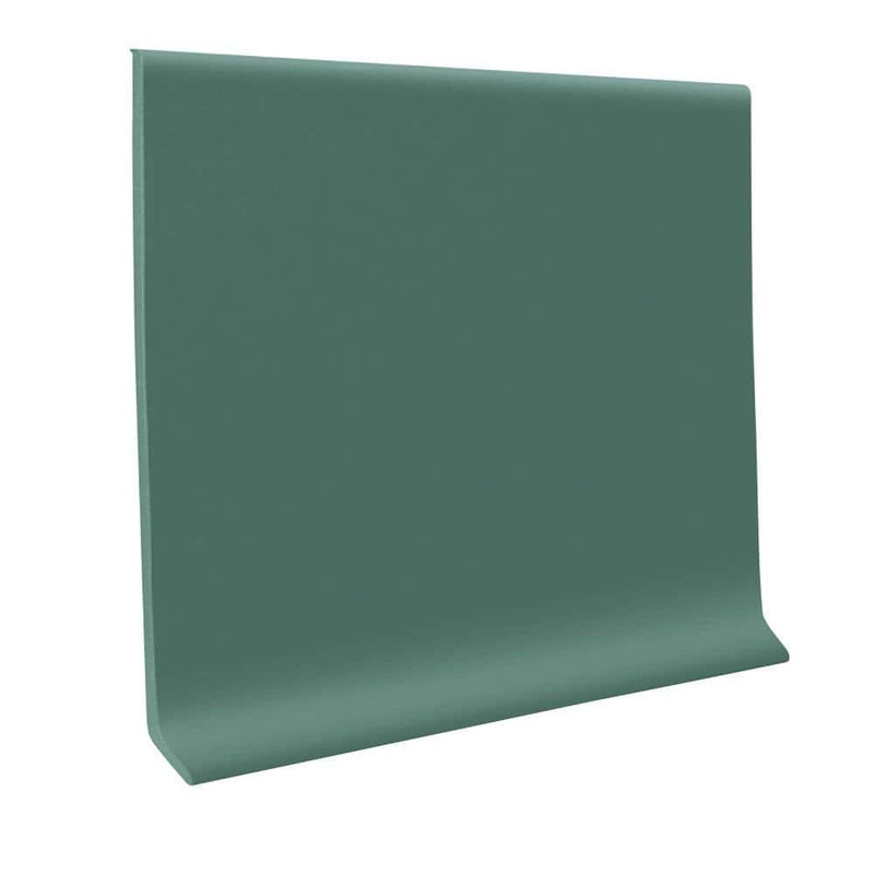 Unbranded Vinyl Hunter Green 4 in. x 48 in. x 1/8 in. Wall Cove Base (30-Pieces) 40C83P169