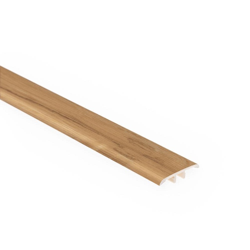 Shaw Wiseria Nougat 1/8 in. T x 1-1/2 in. W x 94 in. L Vinyl Multi-Purpose Reducer Molding HDUN200251