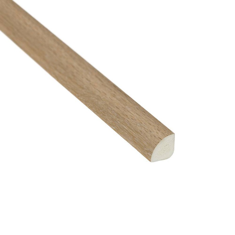 Shaw Wisteria Park Putty 3/4 in. T x 5/8 in. W x 94 in. L Vinyl Quarter Round Molding HDQT100343
