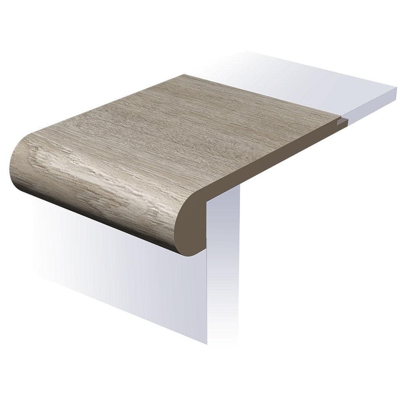 SELKIRK FLOORS Gusty Branson 1 in. T x 4-1/2 in. W x 94 in. L Waterproof Flush Stair Nose Moulding SK55687FSN