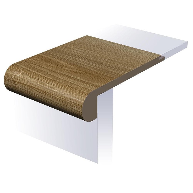 SELKIRK FLOORS Quiet Wrangell 1 in. T x 4-1/2 in. W x 94 in. L Waterproof Flush Stair Nose Moulding SK56502FSN