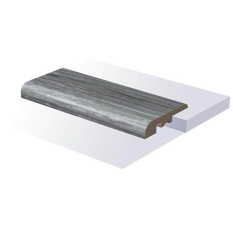 SELKIRK FLOORS Smokey Keystone 0.35 in. T x 1.57 in. W x 94 in. L Waterproof Vinyl End Cap Moulding SK55647EC