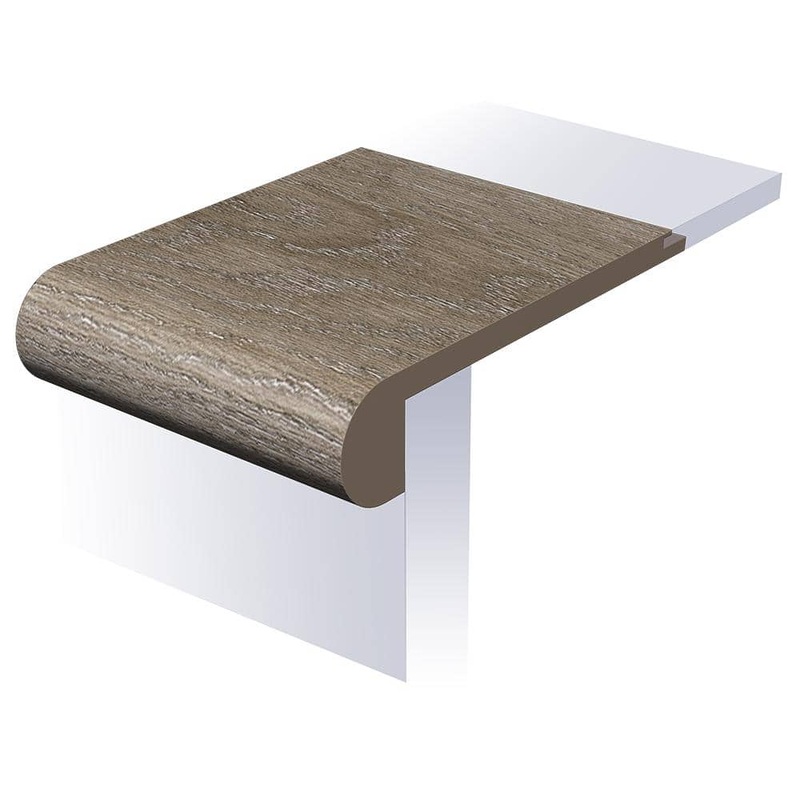 SELKIRK FLOORS Windy Pappagallo 1 in. T x 4-1/2 in. W x 94 in. L Waterproof Flush Stair Nose Moulding SK55801FSN