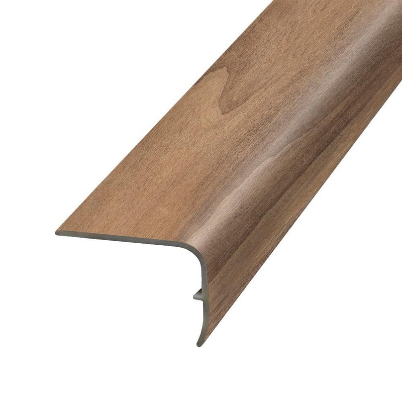 PERFORMANCE ACCESSORIES Honey 1.32 in. Thick x 1.88 in. Wide x 78.7 in. Length Vinyl Stair Nose Molding VSNP-05768