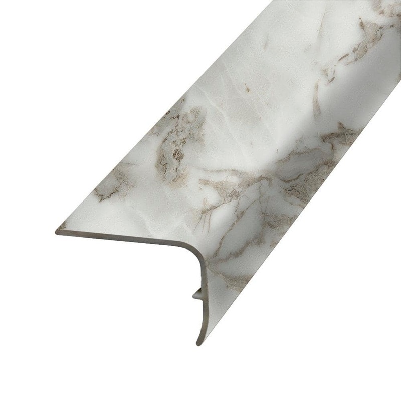 PERFORMANCE ACCESSORIES Northshore 1.32 in. Thick x 1.88 in. Wide x 78.7 in. Length Vinyl Stair Nose Molding VSNP-07768