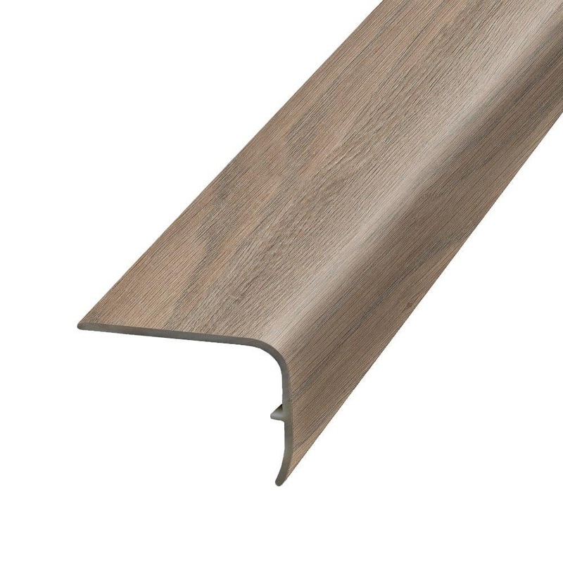 PERFORMANCE ACCESSORIES Orchard 1.32 in. Thick x 1.88 in. Wide x 78.7 in. Length Vinyl Stair Nose Molding VSNP-05738