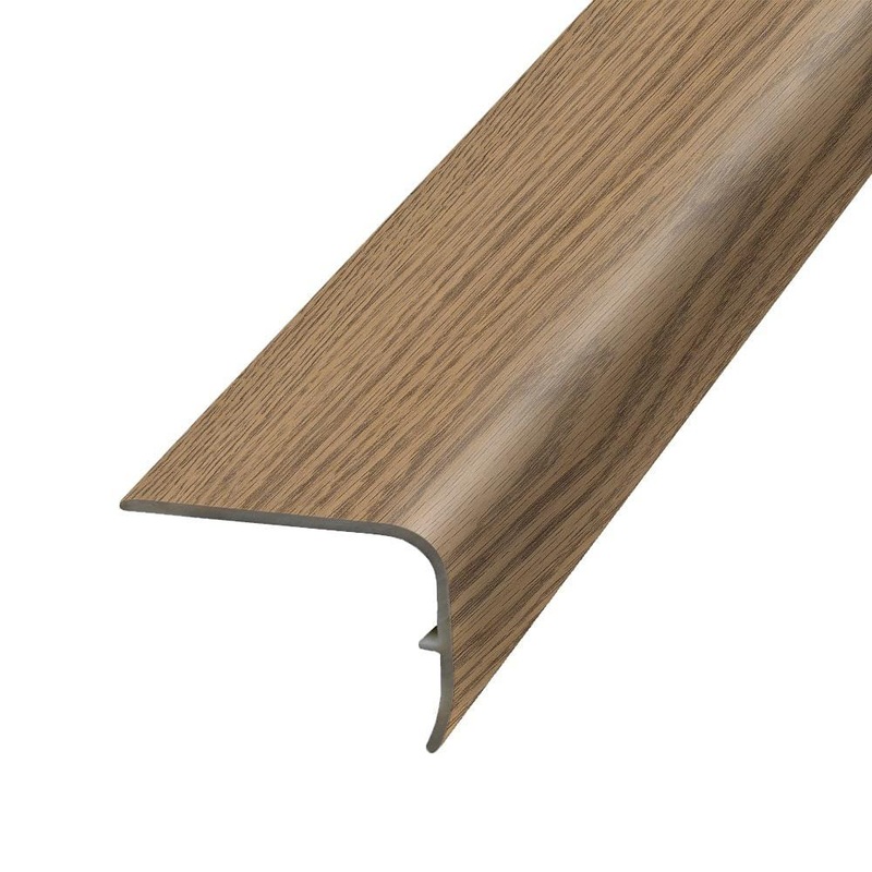 PERFORMANCE ACCESSORIES Pottery 1.32 in. Thick x 1.88 in. Wide x 78.7 in. Length Vinyl Stair Nose Molding VSNP-05771