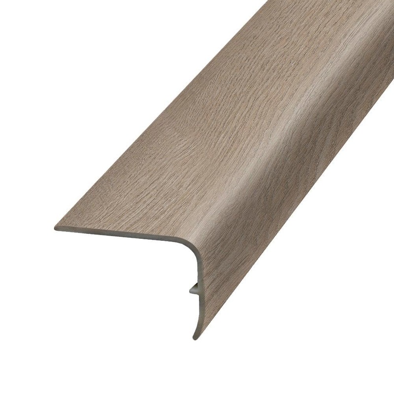 PERFORMANCE ACCESSORIES Reclaimed Greige 1.32 in. Thick x 1.88 in. Wide x 78.7 in. Length Vinyl Stair Nose Molding VSNP-07732