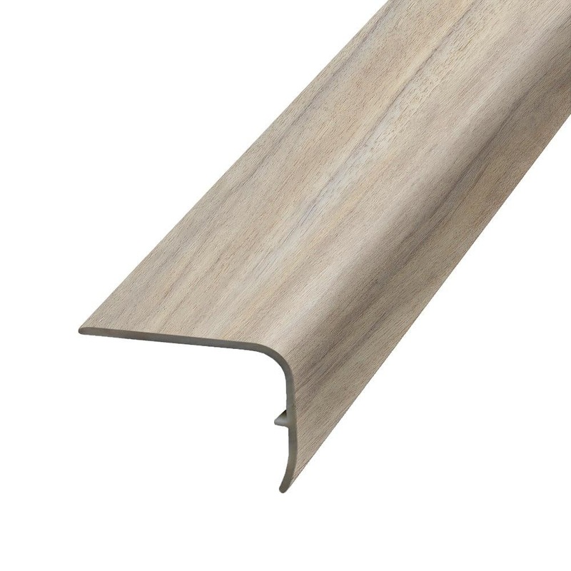 PERFORMANCE ACCESSORIES Webb Creek 1.32 in. Thick x 1.88 in. Wide x 78.7 in. Length Vinyl Stair Nose Molding VSNP-07670